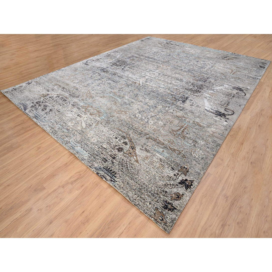 Handmade Transitional Modern Area Rug > Design# CCSR64441 > Size: 11'-10" x 15'-0"