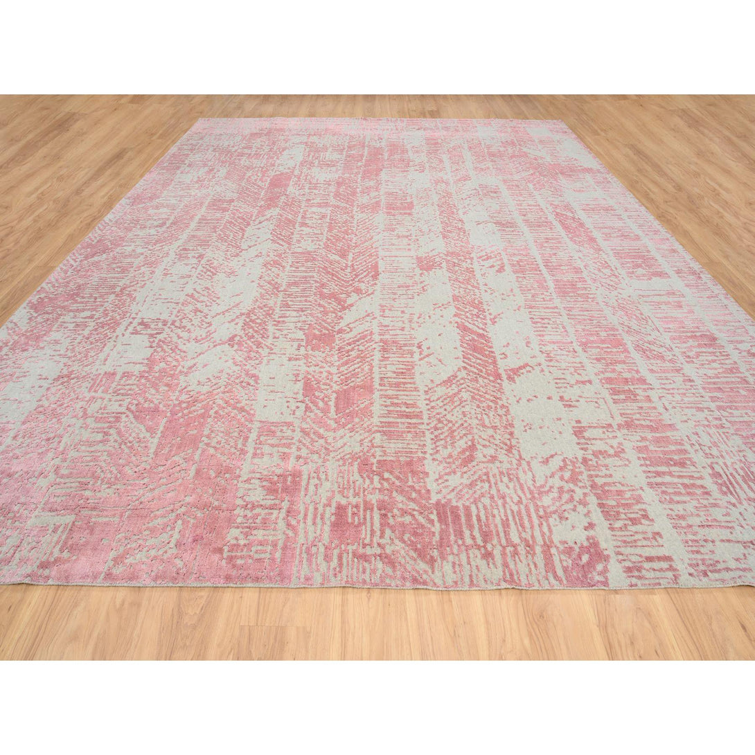 Handmade Transitional Modern Area Rug > Design# CCSR64841 > Size: 11'-10" x 15'-1"