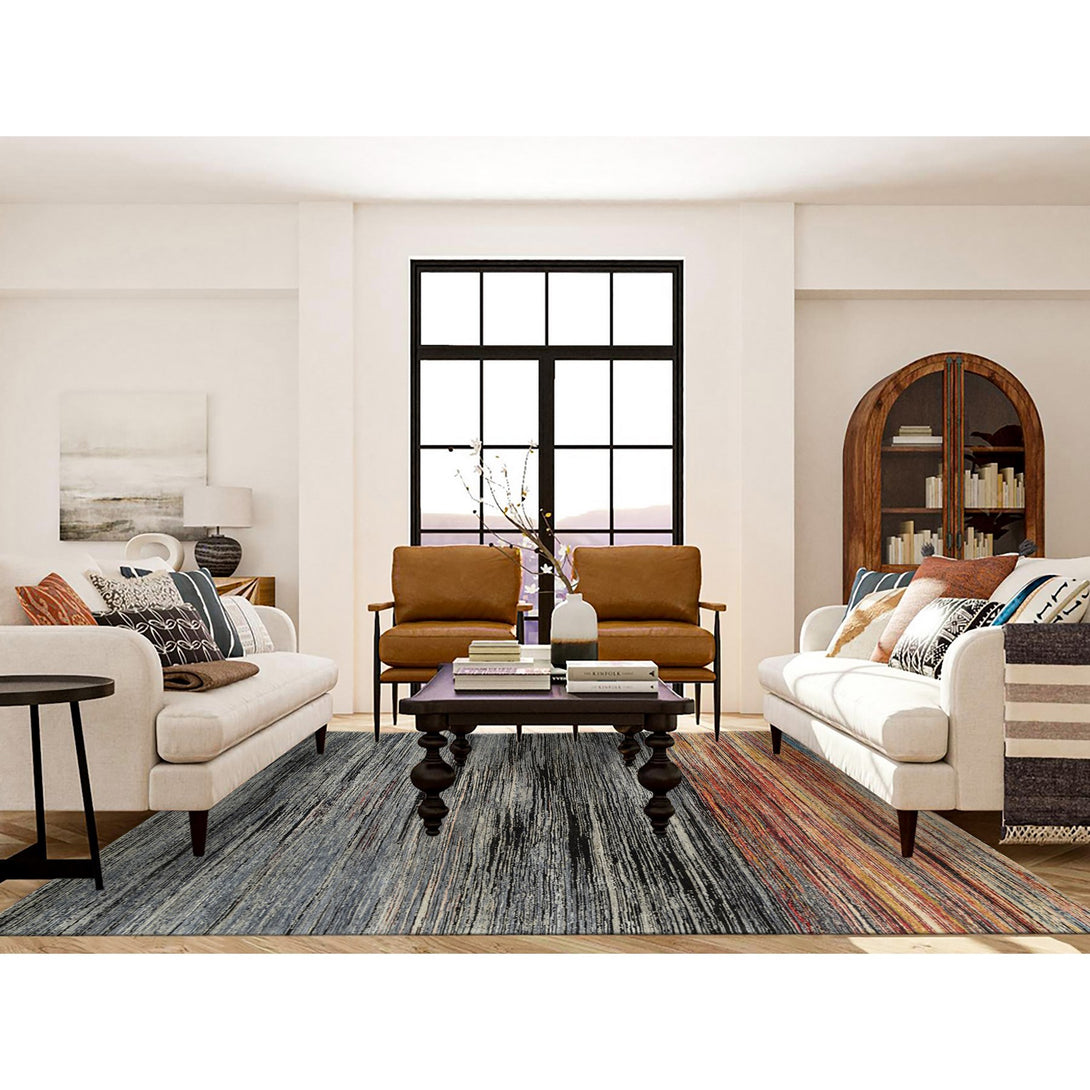 Handmade Modern and Contemporary Area Rug > Design# CCSR64866 > Size: 8'-4" x 9'-10"