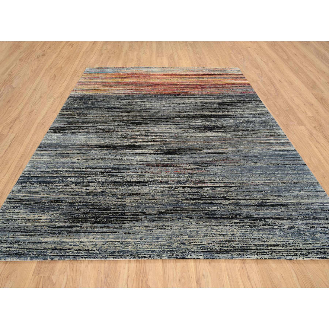 Handmade Modern and Contemporary Area Rug > Design# CCSR64866 > Size: 8'-4" x 9'-10"