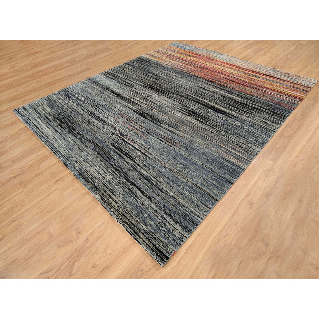 Handmade Modern and Contemporary Area Rug > Design# CCSR64866 > Size: 8'-4" x 9'-10"