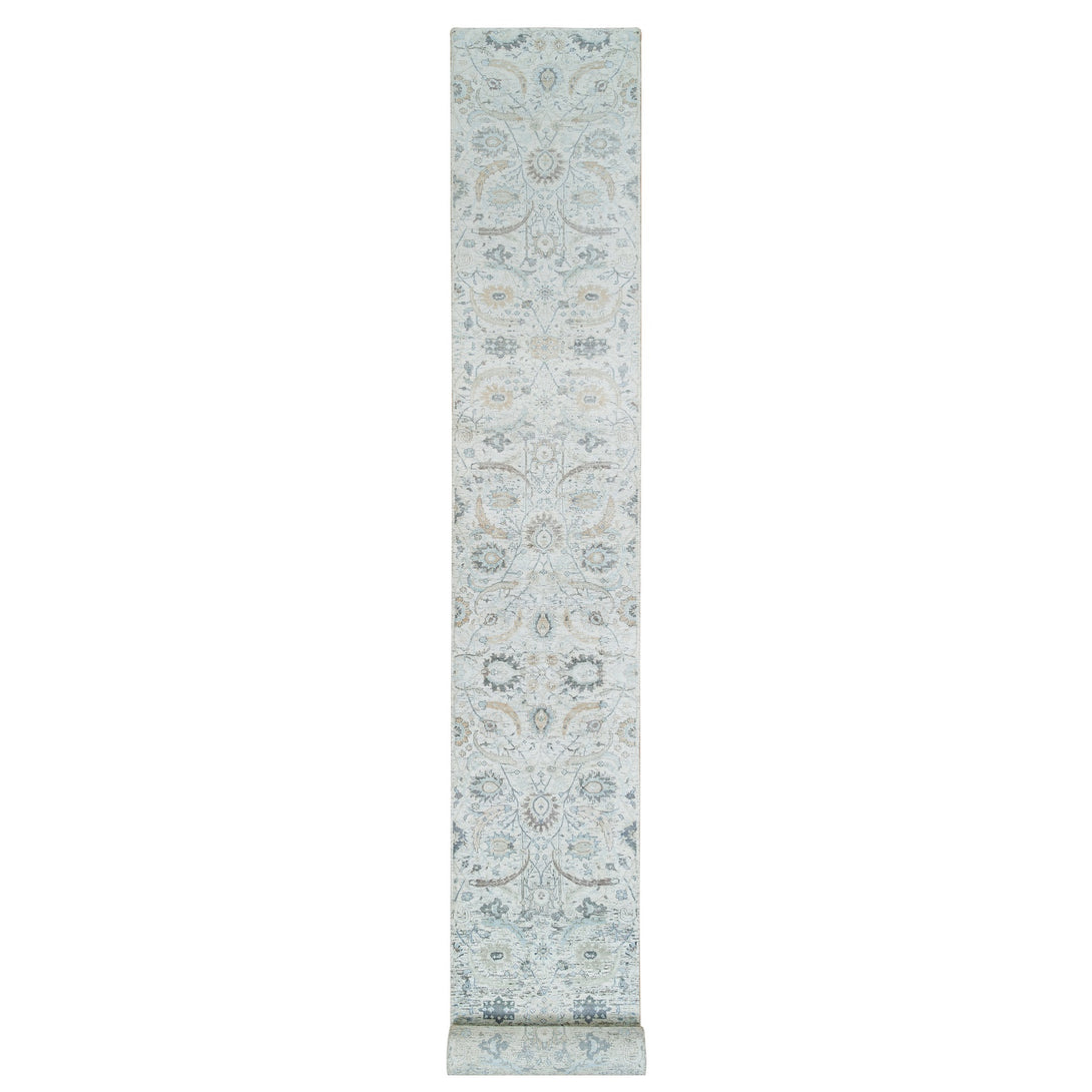 Handmade Transitional Modern Runner > Design# CCSR64904 > Size: 2'-7" x 22'-0"