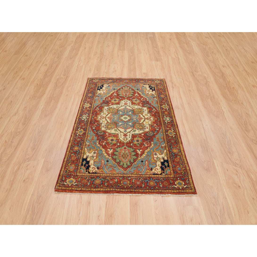 Handmade Heriz Area Rug > Design# CCSR64946 > Size: 4'-0" x 6'-1"