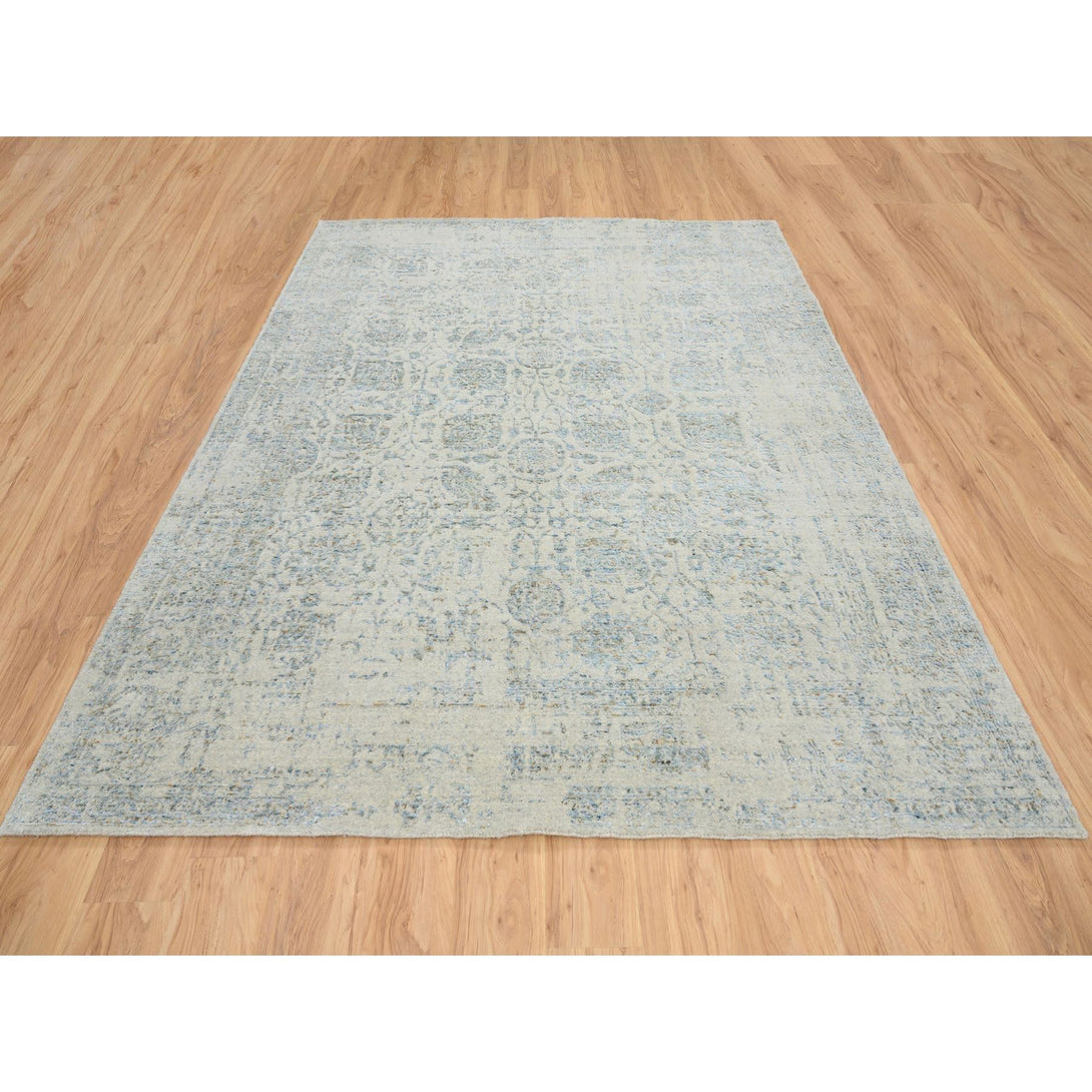 Handmade Transitional Modern Area Rug > Design# CCSR65034 > Size: 8'-1" x 10'-0"