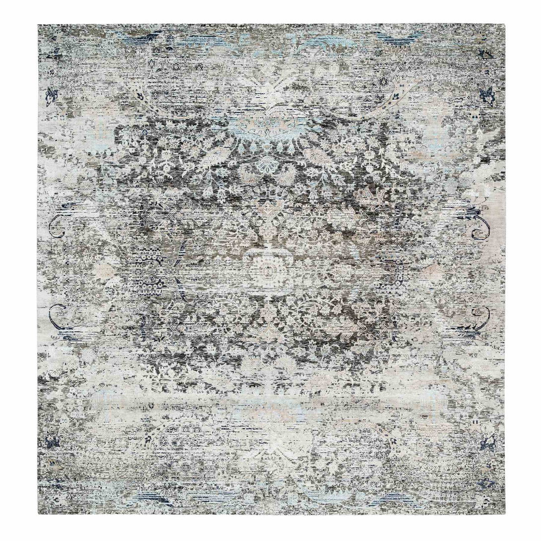 Handmade Transitional Modern Area Rug > Design# CCSR65689 > Size: 11'-9" x 12'-3"