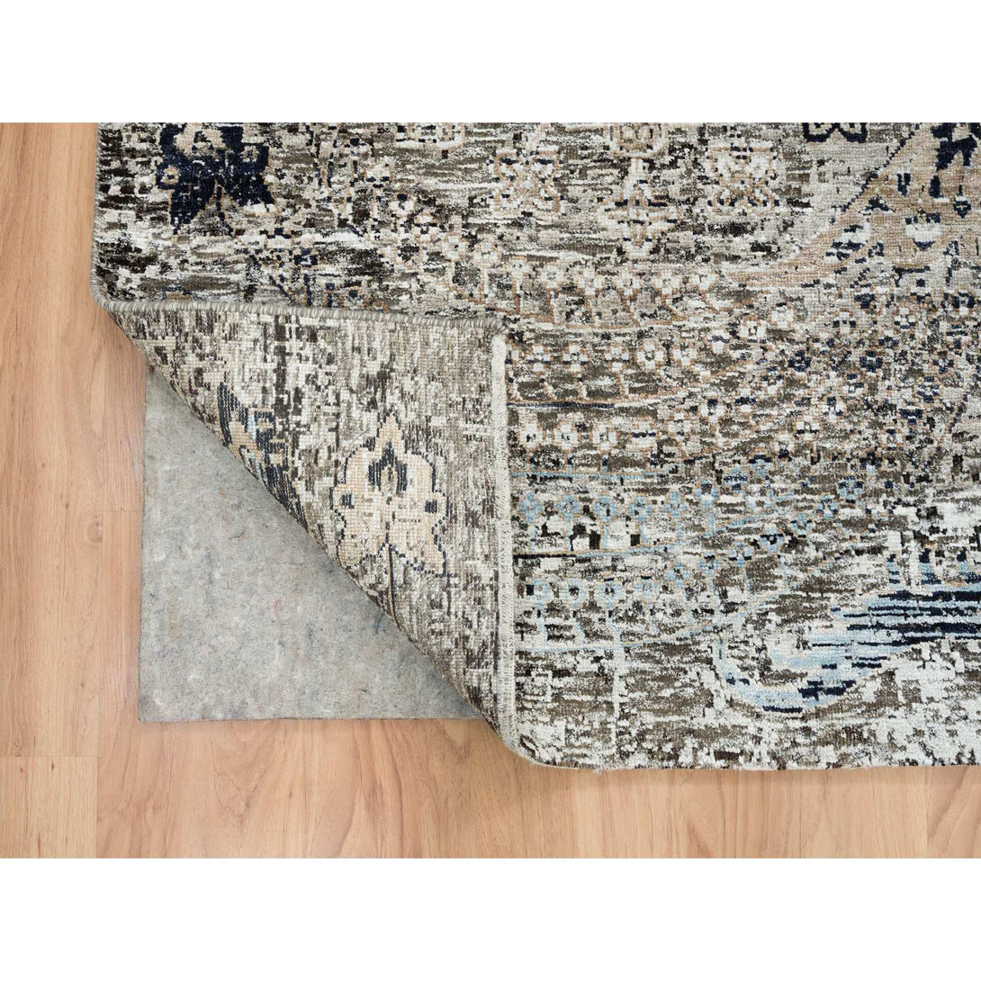 Handmade Transitional Modern Area Rug > Design# CCSR65689 > Size: 11'-9" x 12'-3"