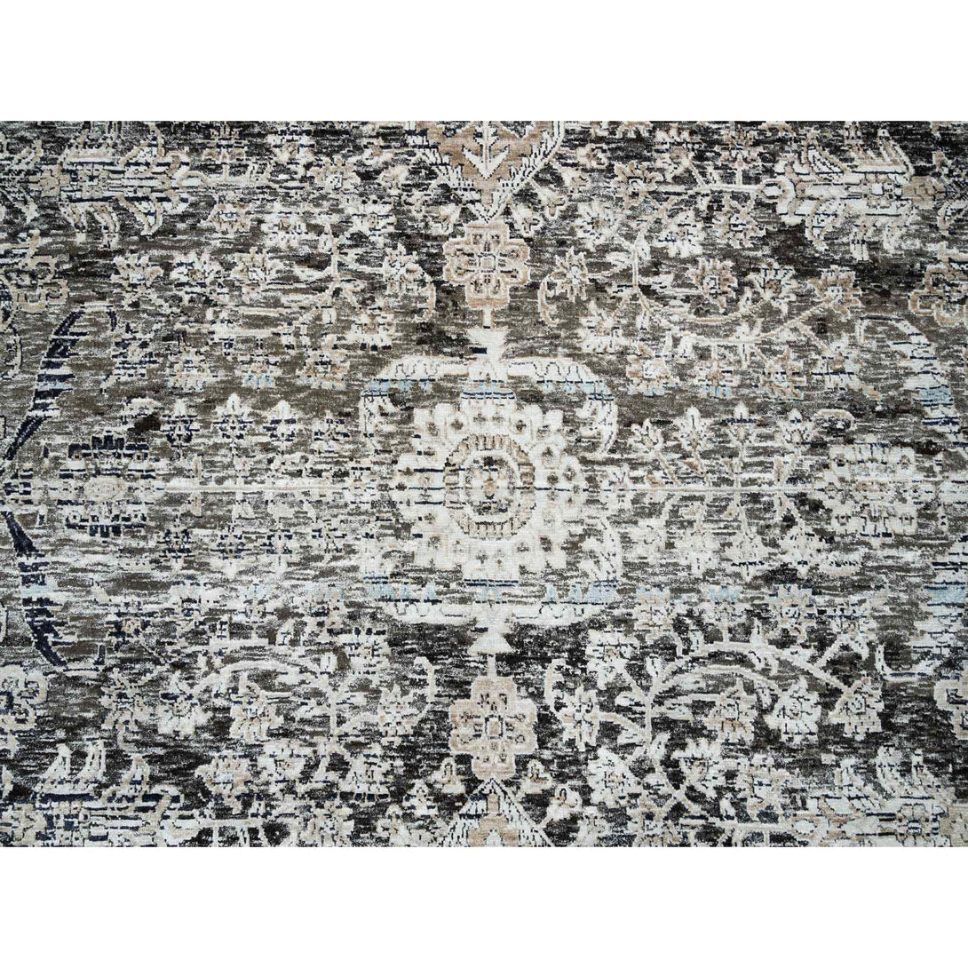 Handmade Transitional Modern Area Rug > Design# CCSR65689 > Size: 11'-9" x 12'-3"