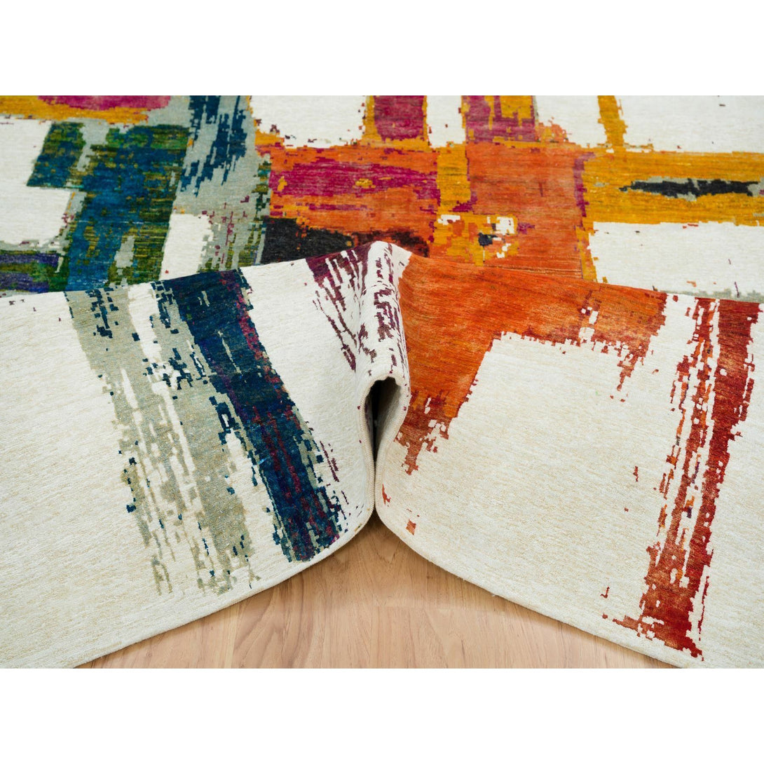 Handmade rugs, Carpet Culture Rugs, Rugs NYC, Hand Knotted Modern Area Rug > Design# CCSR65691 > Size: 5'-10" x 9'-1"