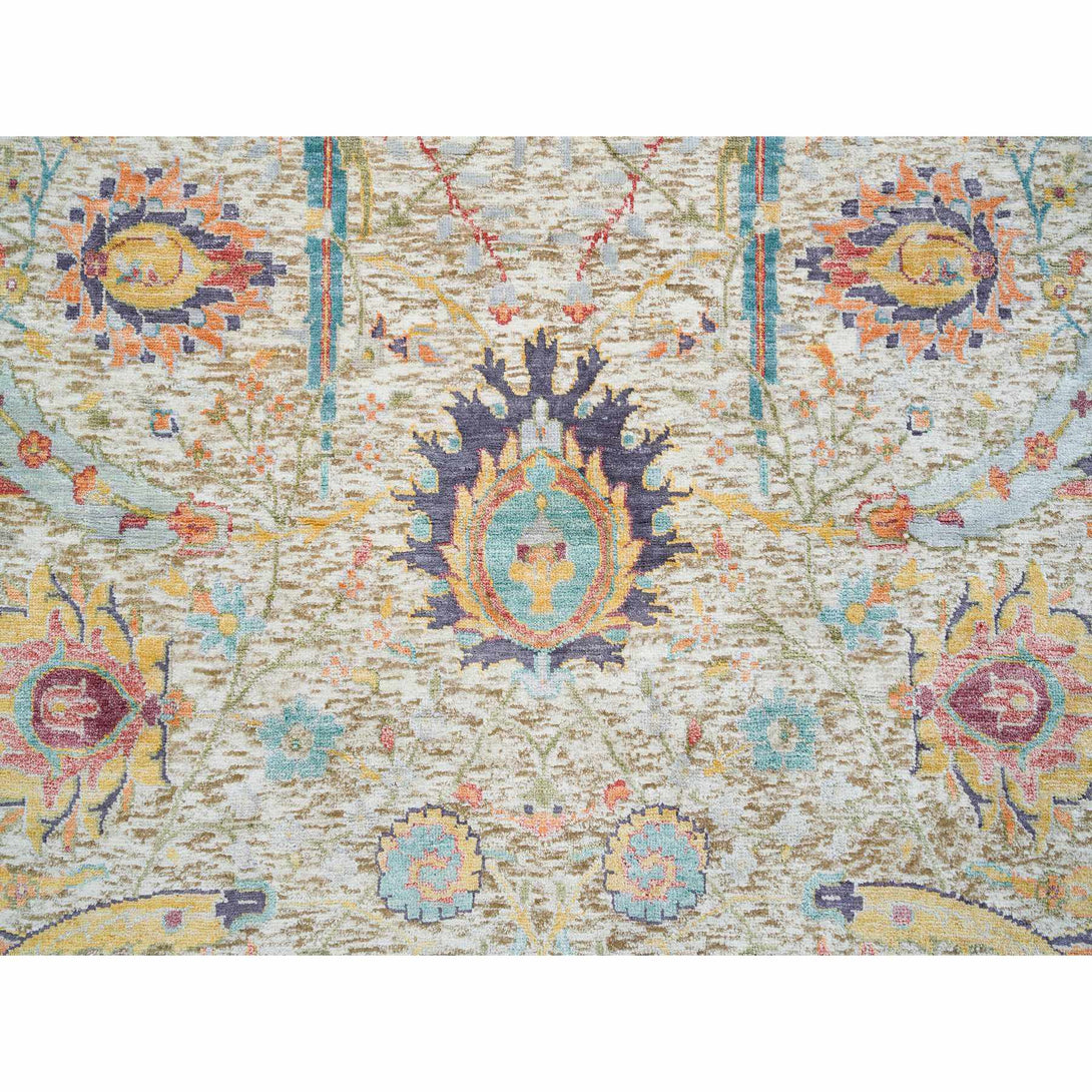 Handmade Transitional Modern Area Rug > Design# CCSR65695 > Size: 5'-2" x 5'-2"