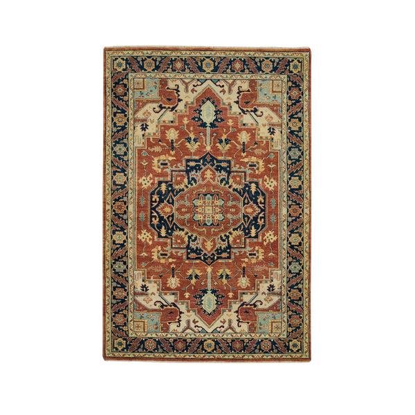 Handmade rugs, Carpet Culture Rugs, Rugs NYC, Hand Knotted Heriz Area Rug > Design# CCSR65747 > Size: 4'-0" x 6'-2"