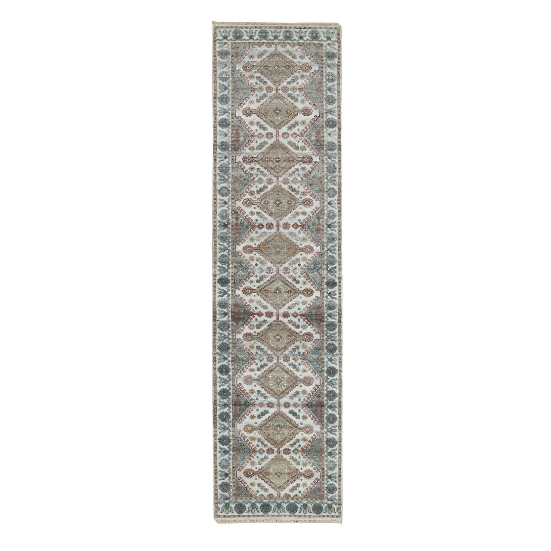 Handmade Tribal & Geometric Runner > Design# CCSR65867 > Size: 2'-6" x 9'-9"