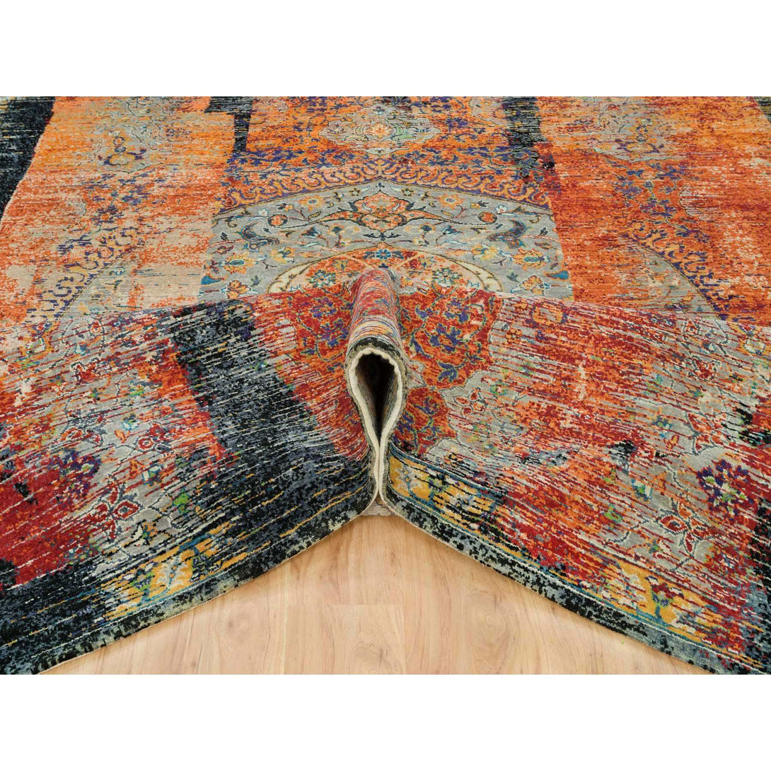 Handmade Transitional Modern Area Rug > Design# CCSR65895 > Size: 8'-1" x 10'-0"