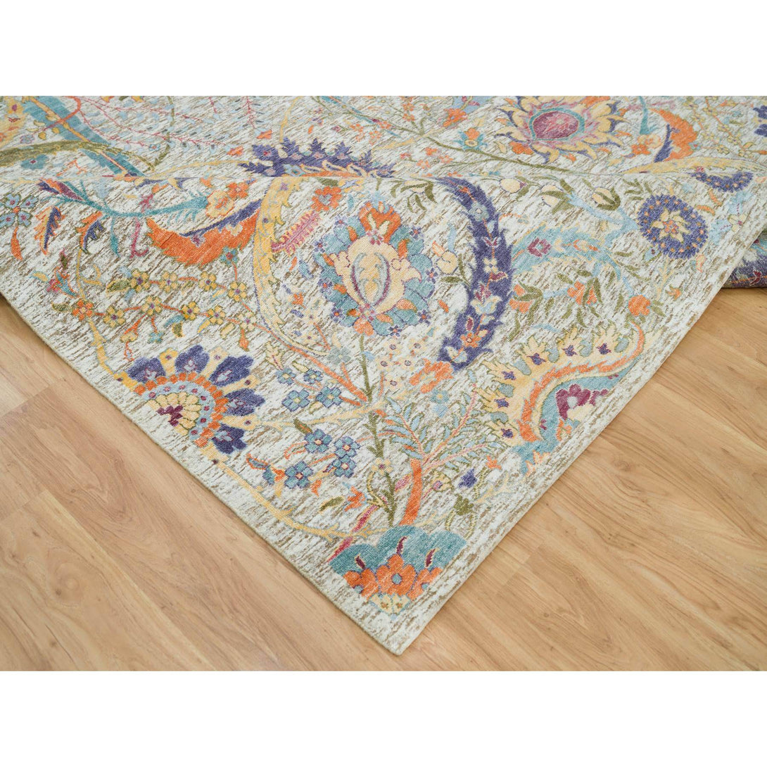 Handmade Transitional Modern Area Rug > Design# CCSR65902 > Size: 8'-0" x 10'-4"