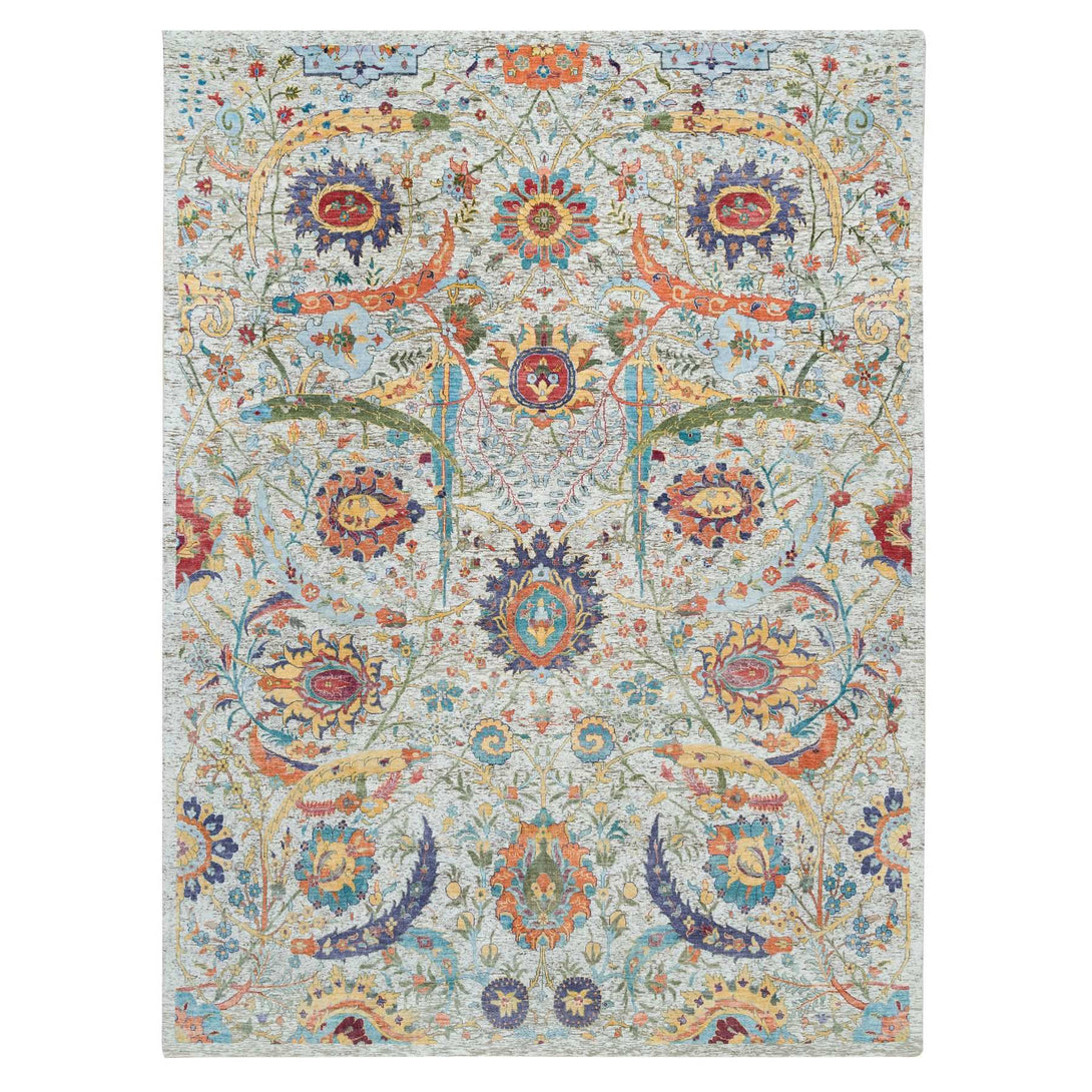 Handmade Transitional Modern Area Rug > Design# CCSR65906 > Size: 9'-0" x 12'-1"