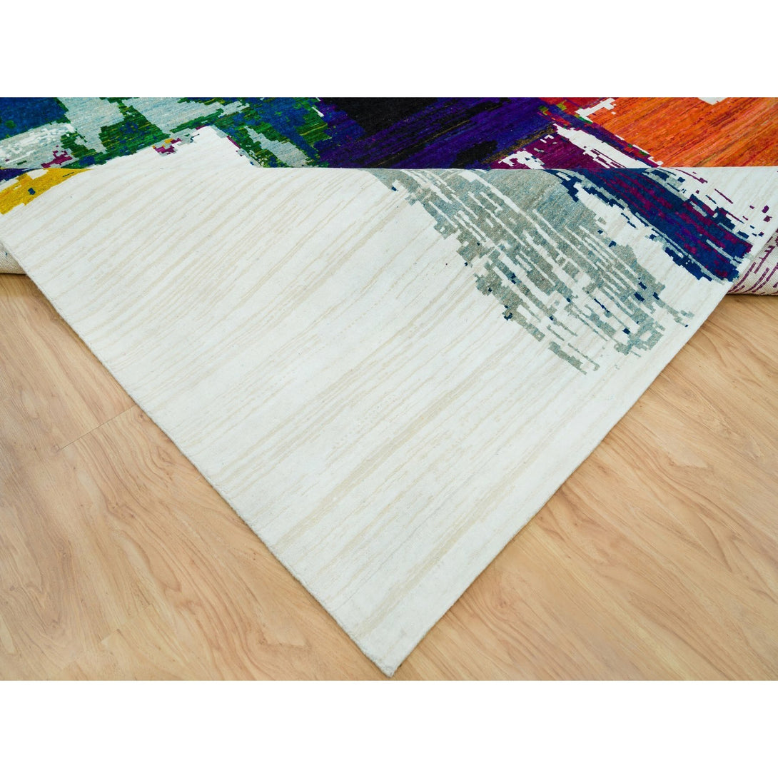 Handmade Modern and Contemporary Area Rug > Design# CCSR65910 > Size: 12'-0" x 15'-1"