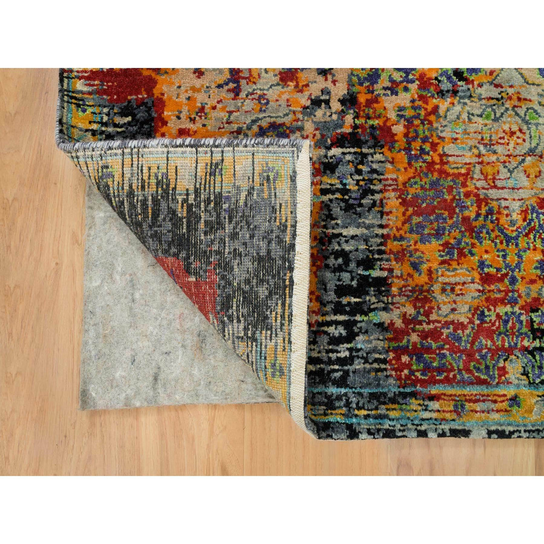 Handmade Transitional Modern Area Rug > Design# CCSR65914 > Size: 4'-1" x 6'-0"