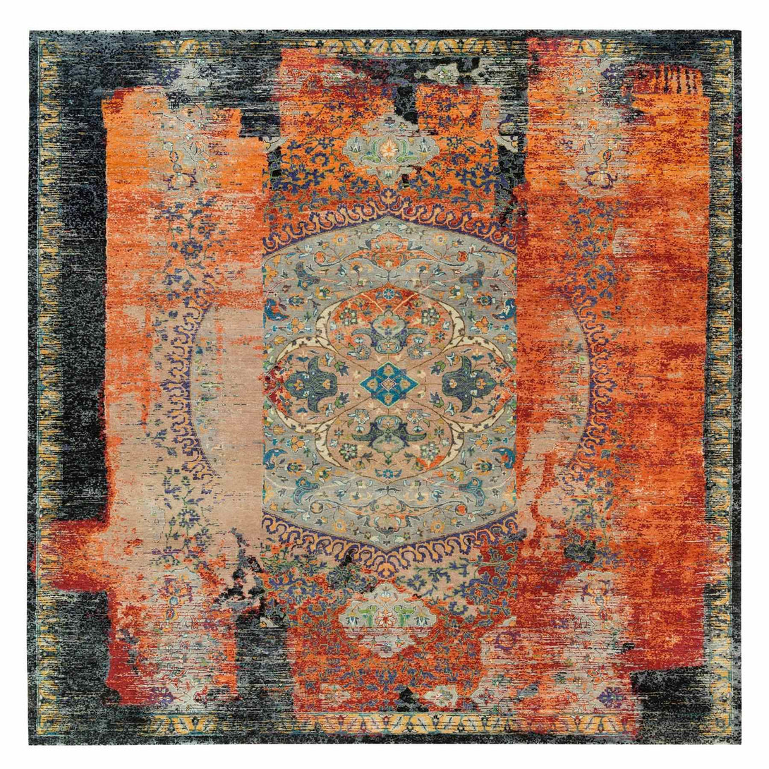 Handmade Transitional Modern Area Rug > Design# CCSR65926 > Size: 12'-1" x 12'-1"