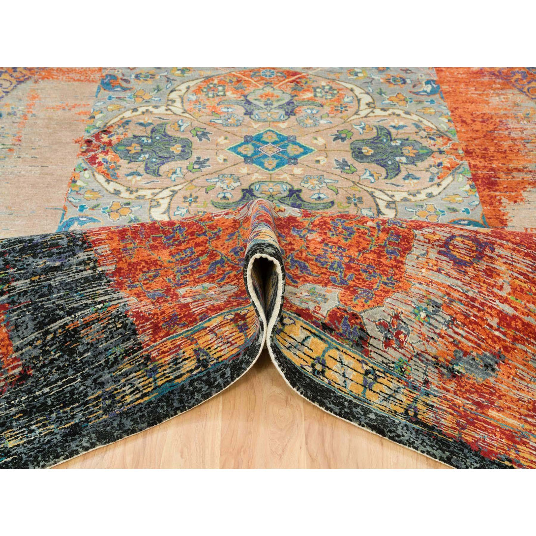 Handmade Transitional Modern Area Rug > Design# CCSR65926 > Size: 12'-1" x 12'-1"