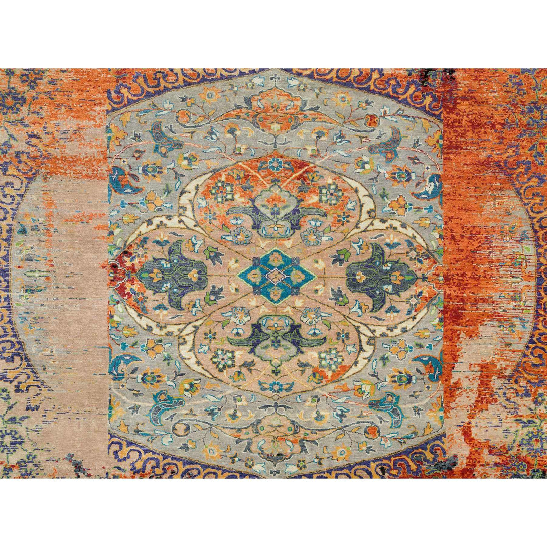 Handmade Transitional Modern Area Rug > Design# CCSR65926 > Size: 12'-1" x 12'-1"