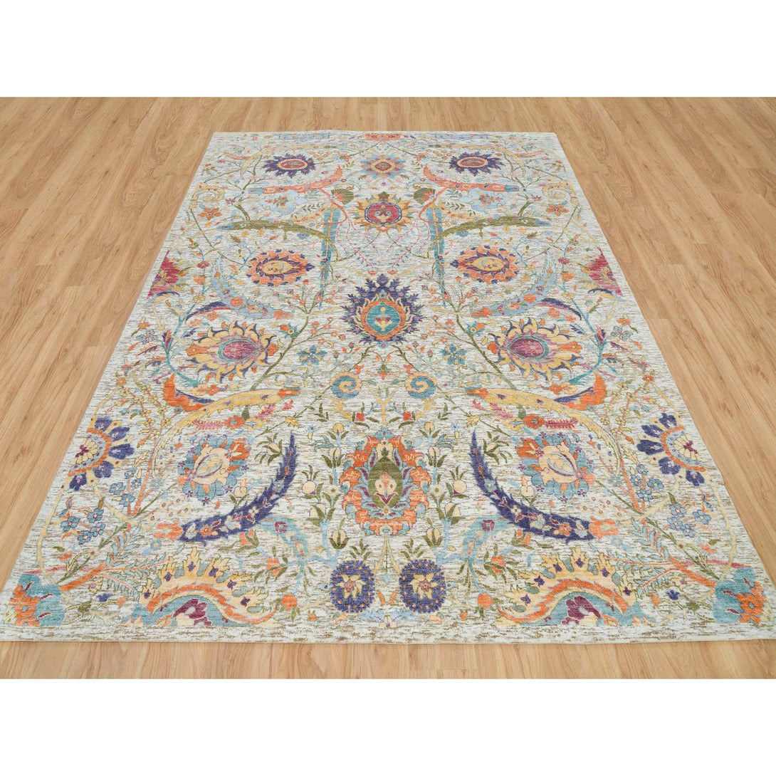 Handmade Transitional Modern Area Rug > Design# CCSR65932 > Size: 8'-2" x 10'-2"