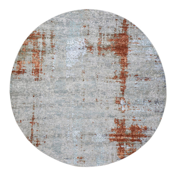 Handmade Modern and Contemporary Area Rug > Design# CCSR66564 > Size: 6'-1" x 6'-1"