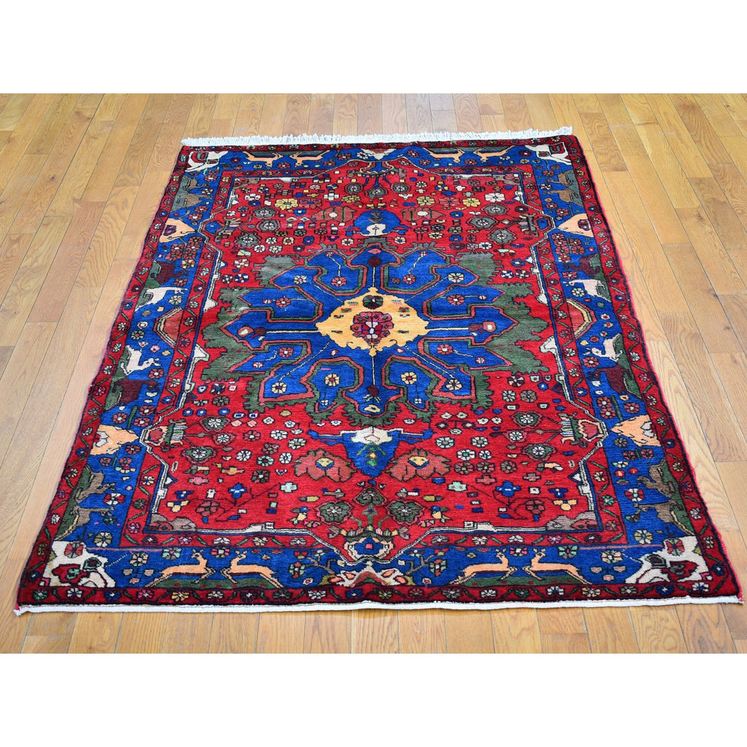Hand Knotted Persian Area Rug > Design# CCSR66631 > Size: 4'-3" x 6'-3"