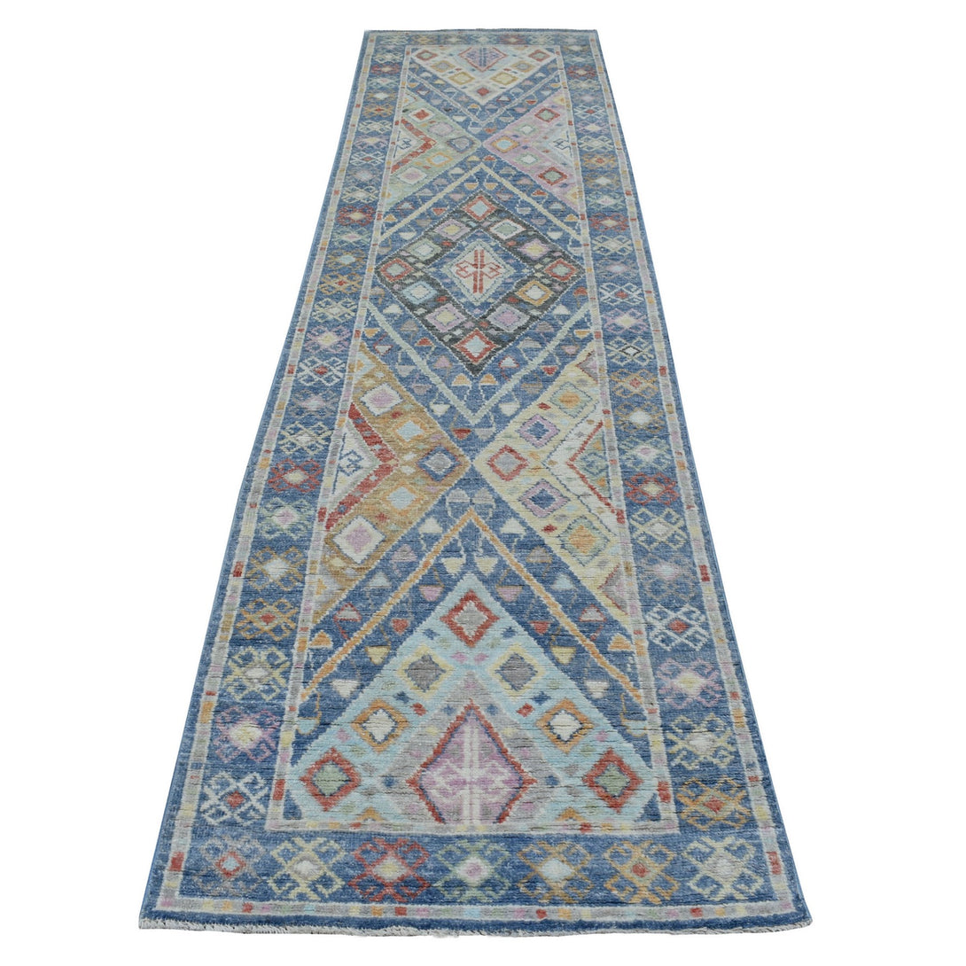 Handmade Tribal & Geometric Runner > Design# CCSR68045 > Size: 3'-0" x 12'-0"