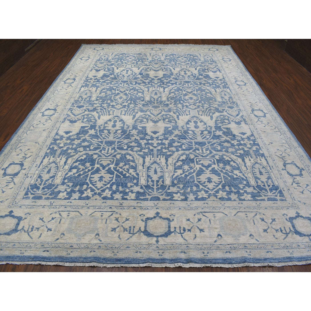 Handmade Oushak And Peshawar Area Rug > Design# CCSR68324 > Size: 9'-8" x 13'-5"