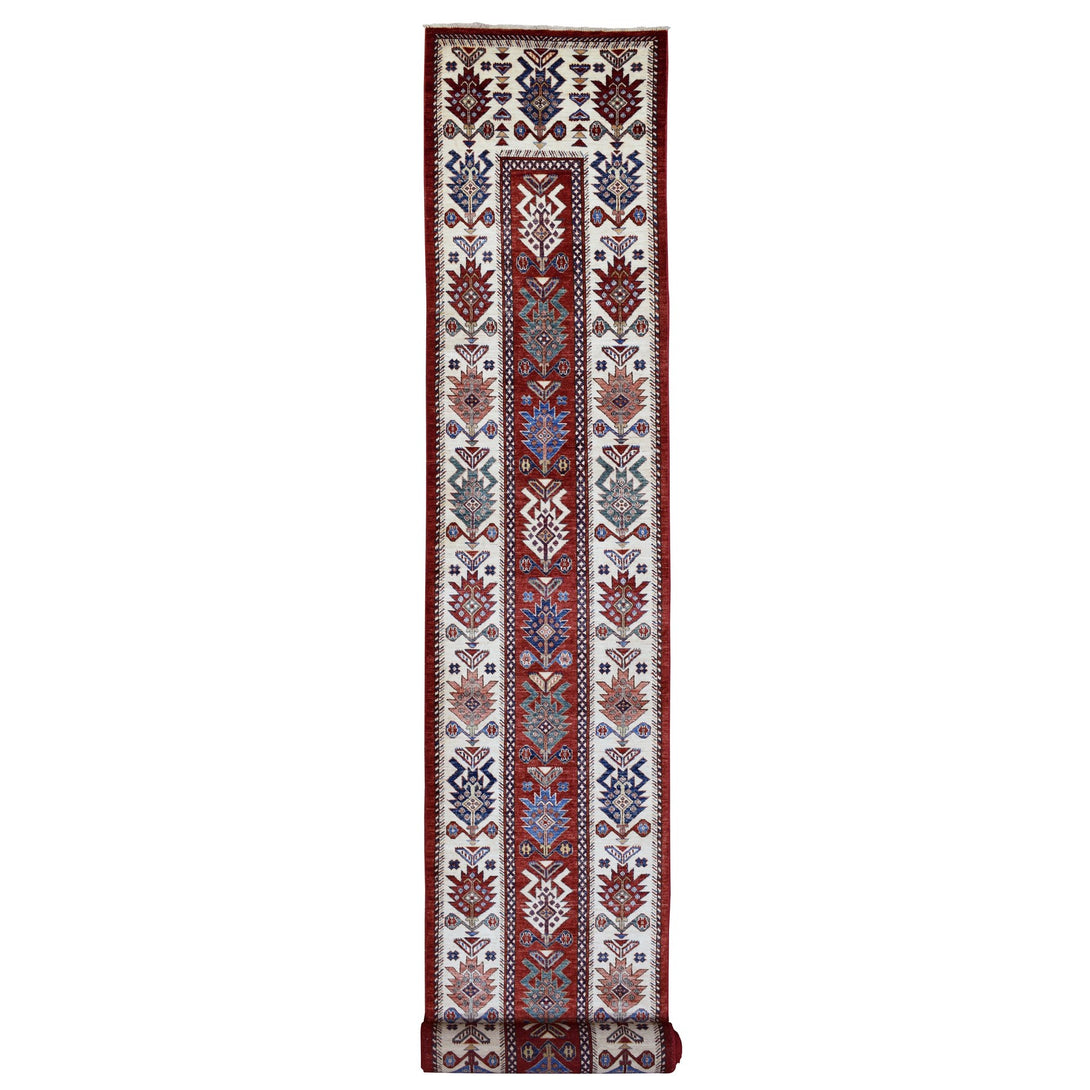 Handmade Kazak Runner > Design# CCSR68645 > Size: 3'-0" x 25'-3"