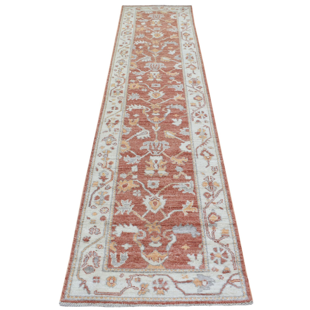 Handmade Oushak And Peshawar Runner > Design# CCSR69391 > Size: 2'-8" x 12'-0"