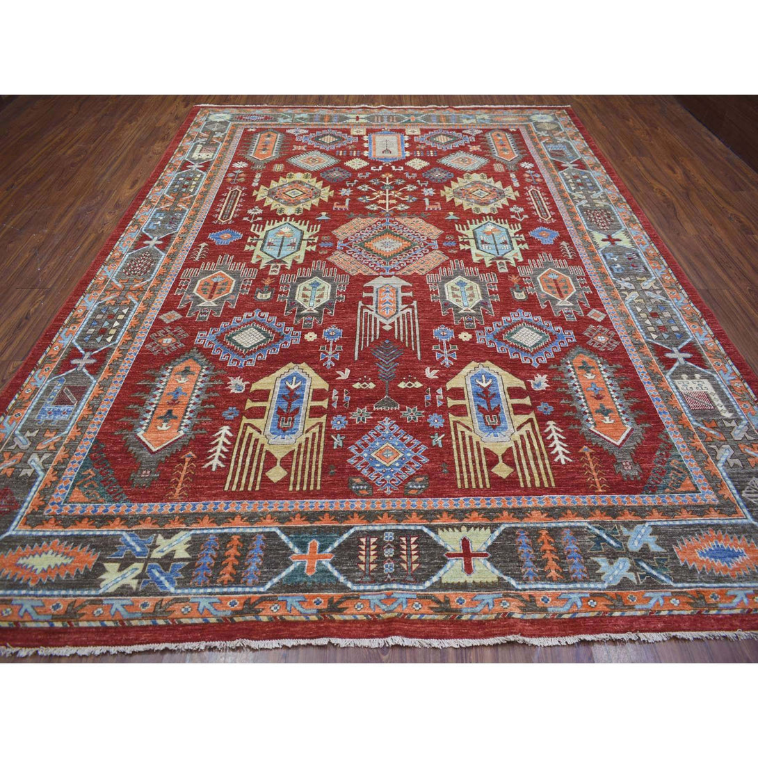 Handmade Tribal & Geometric Area Rug > Design# CCSR71364 > Size: 9'-0" x 12'-0"