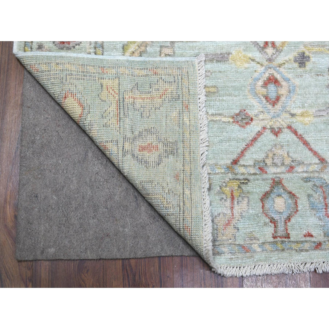 Handmade Oushak And Peshawar Runner > Design# CCSR71393 > Size: 4'-0" x 11'-10"