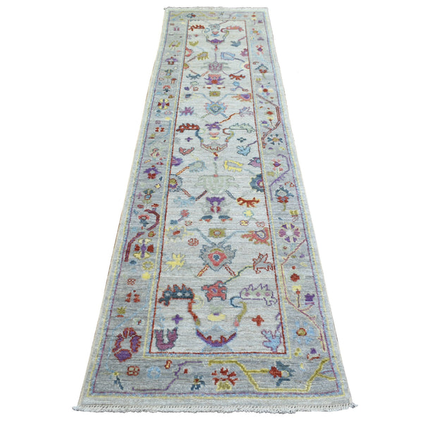 Handmade Oushak And Peshawar Runner > Design# CCSR71424 > Size: 2'-5" x 9'-8"