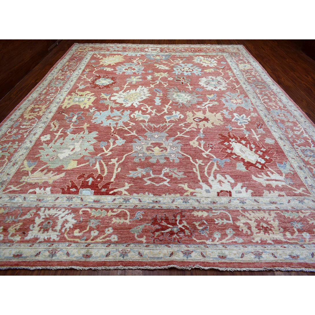 Handmade Oushak And Peshawar Area Rug > Design# CCSR71482 > Size: 11'-9" x 14'-8"