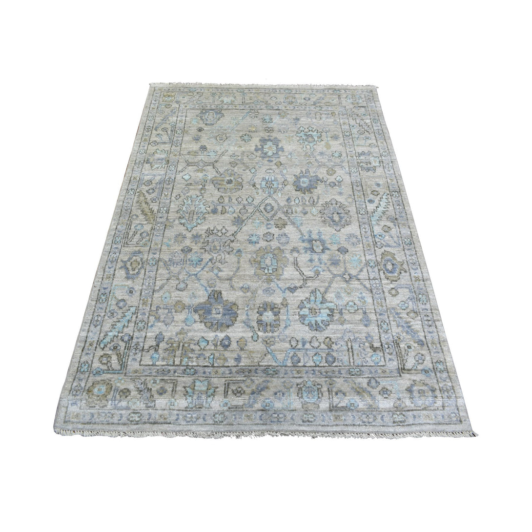 Handmade Oushak And Peshawar Area Rug > Design# CCSR71876 > Size: 4'-0" x 5'-10"