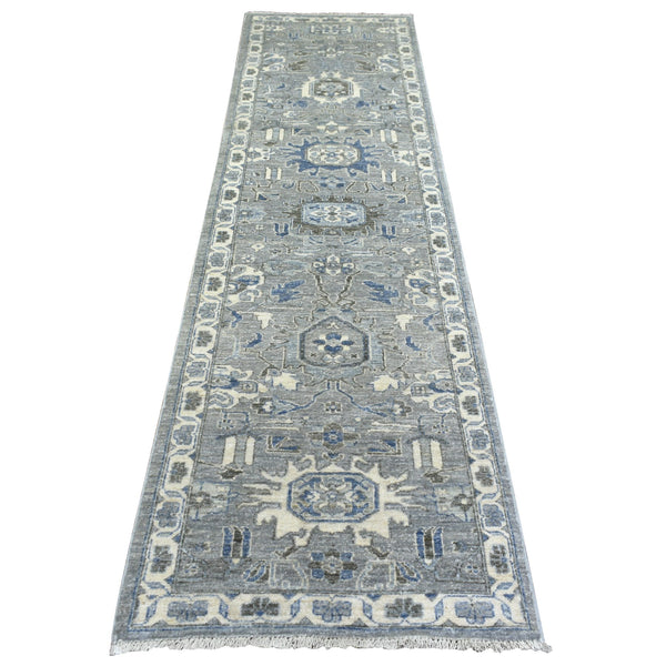 Handmade Oushak And Peshawar Runner > Design# CCSR71952 > Size: 2'-6" x 9'-9"