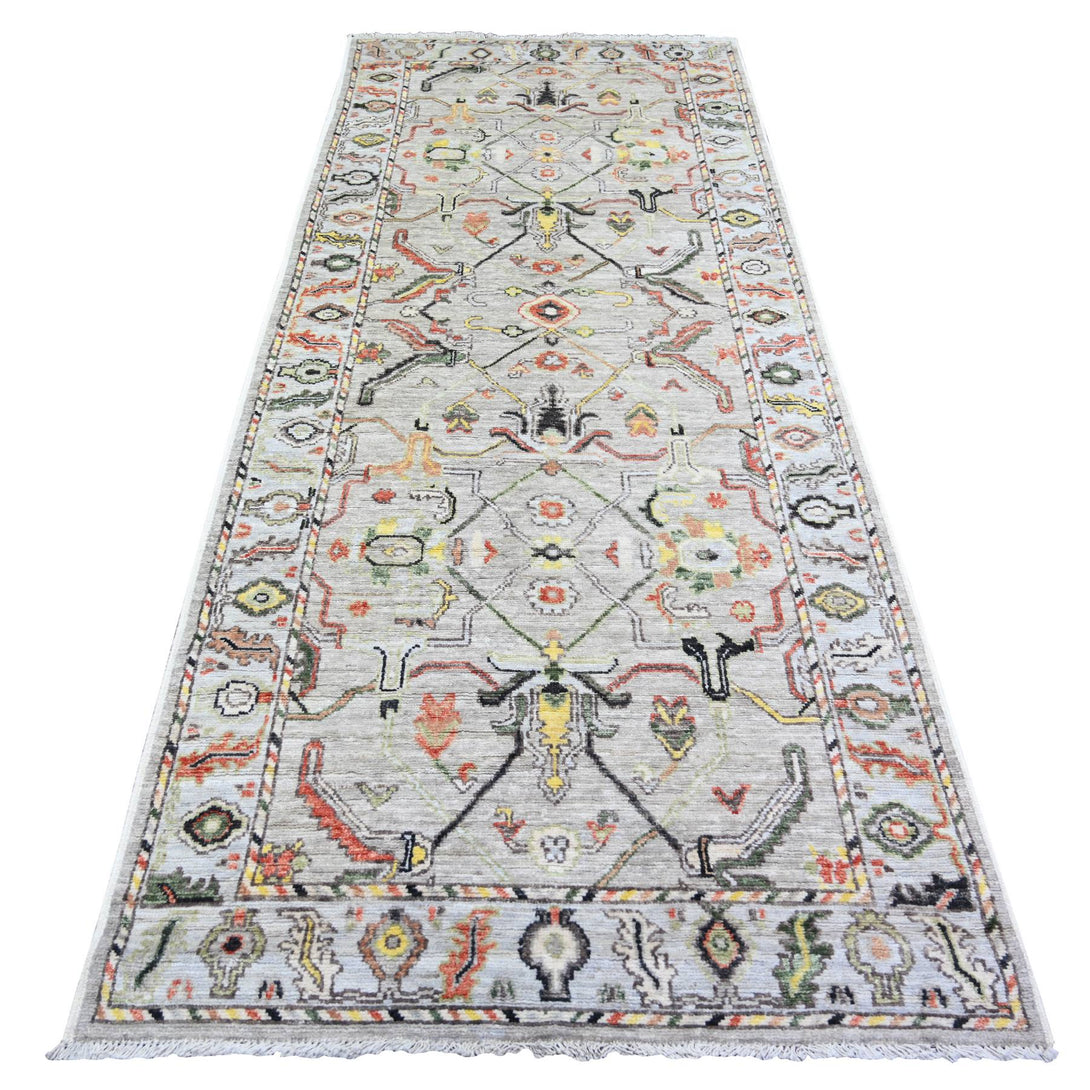 Handmade Oushak And Peshawar Area Rug > Design# CCSR73588 > Size: 4'-0" x 9'-10"