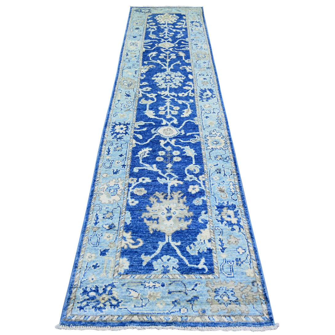 Handmade Oushak And Peshawar Runner > Design# CCSR73650 > Size: 2'-9" x 12'-0"