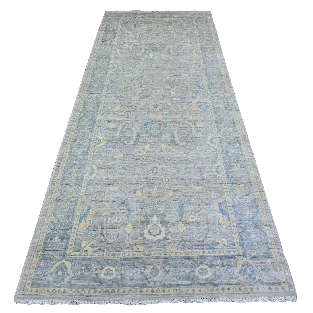 Handmade Oushak And Peshawar Runner > Design# CCSR73682 > Size: 4'-0" x 10'-0"