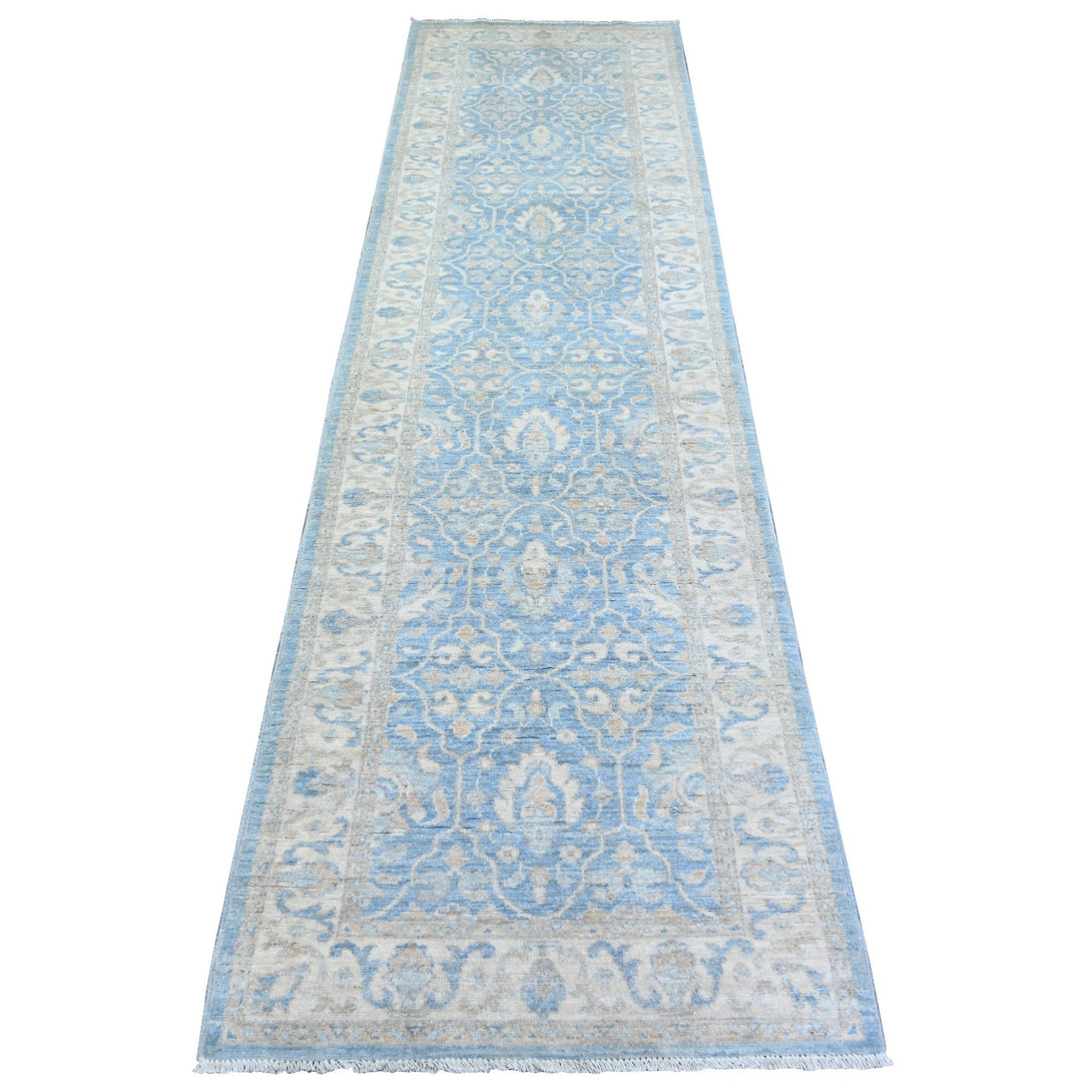 Handmade Oushak And Peshawar Runner > Design# CCSR73688 > Size: 2'-7" x 9'-8"