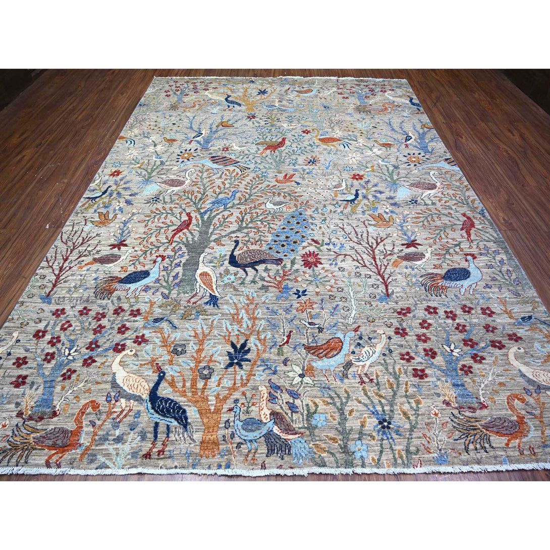 Handmade Oushak And Peshawar Area Rug > Design# CCSR74519 > Size: 8'-8" x 11'-8"