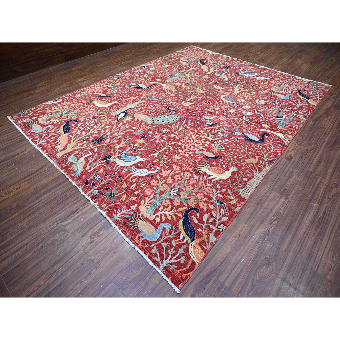 Handmade Oushak And Peshawar Area Rug > Design# CCSR74522 > Size: 9'-0" x 11'-10"