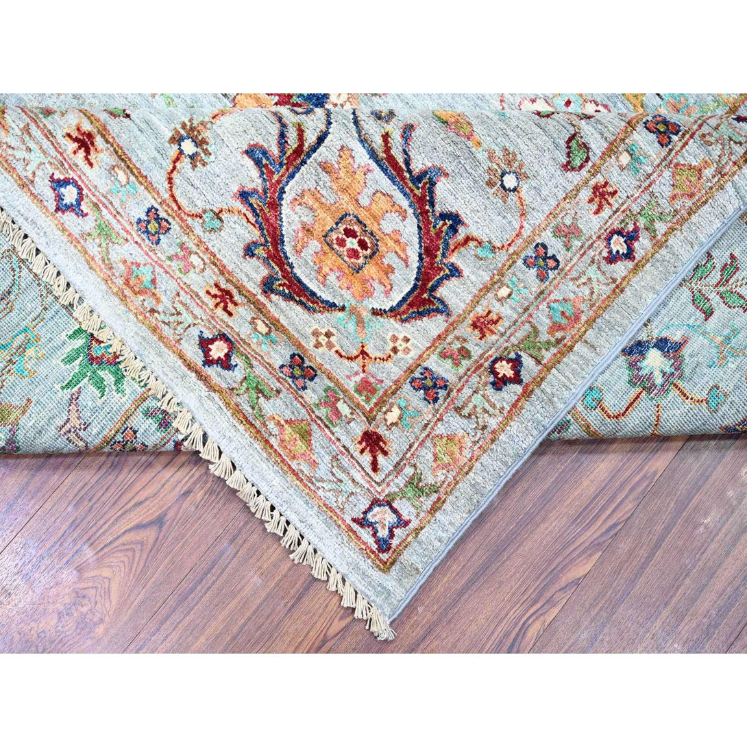 Handmade Oushak And Peshawar Area Rug > Design# CCSR74694 > Size: 8'-9" x 11'-10"