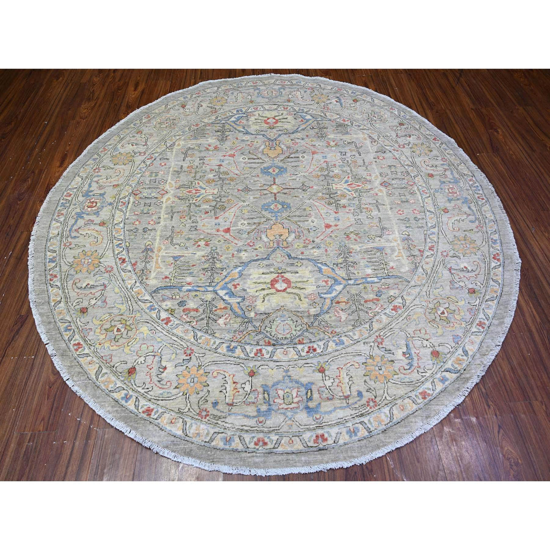 Handmade Oushak And Peshawar Area Rug > Design# CCSR74820 > Size: 8'-0" x 8'-0"