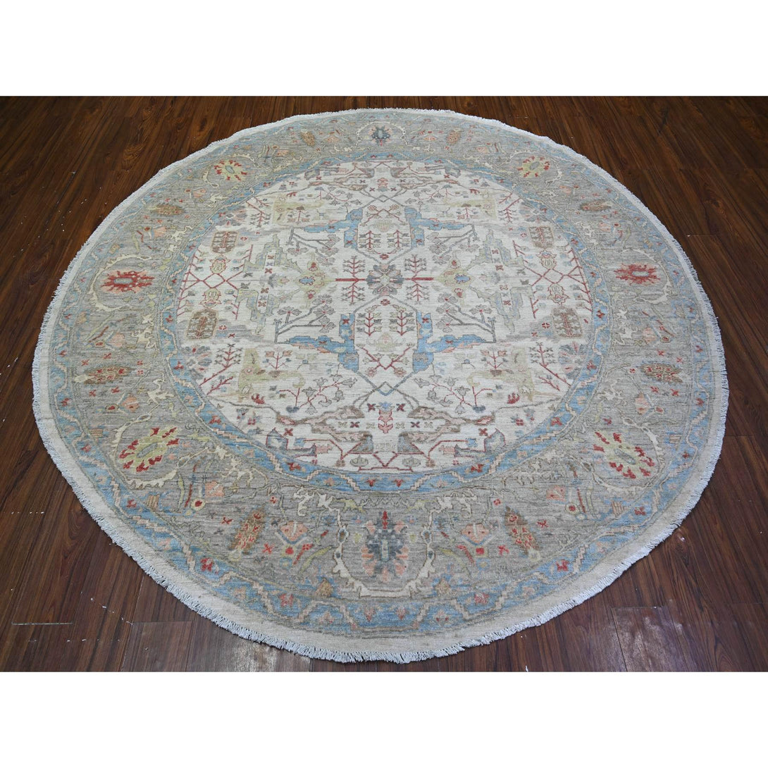 Handmade Oushak And Peshawar Area Rug > Design# CCSR74821 > Size: 7'-11" x 8'-0"