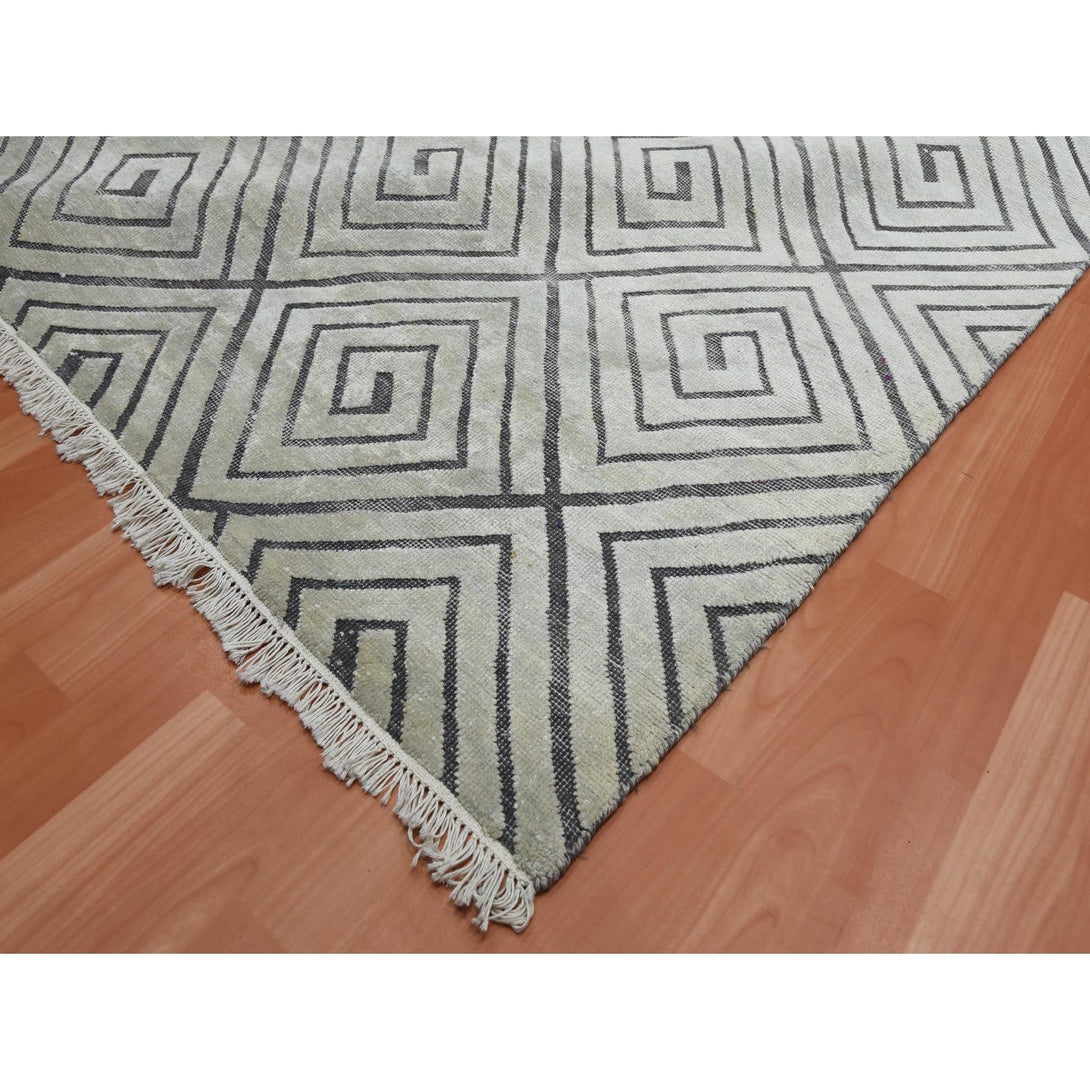 Handmade Modern and Contemporary Area Rug > Design# CCSR75200 > Size: 9'-0" x 12'-1"