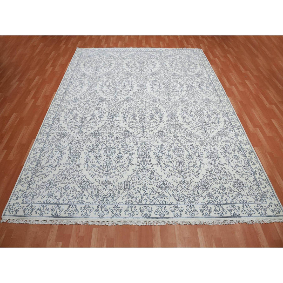 Handmade Transitional Modern Area Rug > Design# CCSR75214 > Size: 9'-4" x 11'-9"