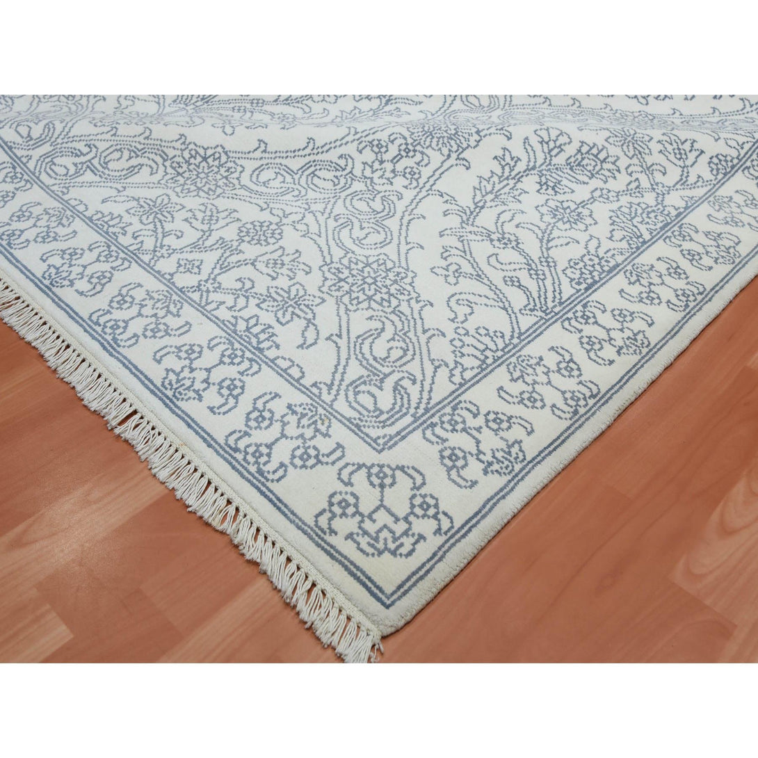 Handmade Transitional Modern Area Rug > Design# CCSR75214 > Size: 9'-4" x 11'-9"