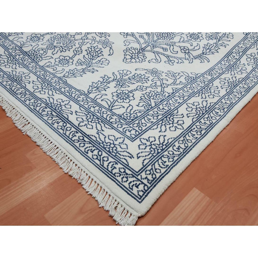 Handmade Transitional Modern Area Rug > Design# CCSR75215 > Size: 8'-0" x 9'-9"