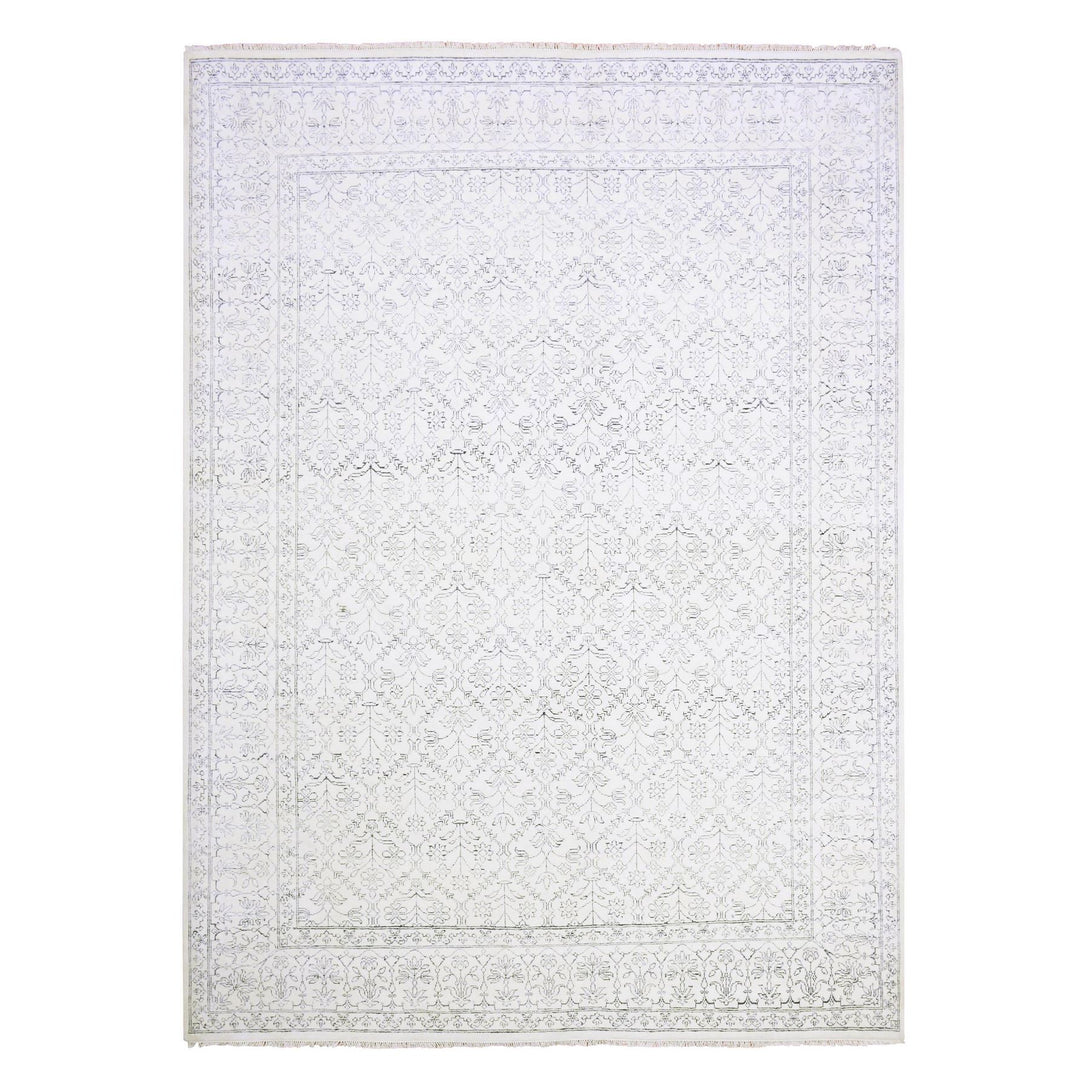 Handmade Transitional Modern Area Rug > Design# CCSR75217 > Size: 9'-1" x 11'-10"